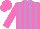 Rose body, mauve striped, rose arms, rose cap