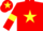 Red, Yellow star, armlets and star on cap