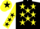 Black, Yellow stars, Yellow sleeves, Black stars, Yellow cap, Black star