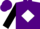 Purple, red 'd' on white diamond, red bands on black sleeves