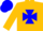 Gold, Blue maltese Cross, blue cap