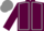Garnet body, grey seams, garnet arms, grey seams, grey cap, garnet hooped