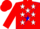 Red & yellow, white stars on blue sash