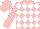 Pink & white diamonds