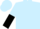 Light blue body, light blue arms, black halved, light blue cap