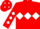 Red, white triple diamond, white diamonds on sleeves and cap
