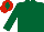 Dark green, dark green sleeves, red, dark green diamond cap