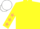 Yellow, beige stars on sleeves, white cap