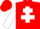 Red, white cross of lorraine and sleeves, red cap