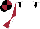 White, black epaulets, maroon and white diabolo on sleeves, black and maroon quartered cap