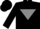 Black, grey inverted triangle