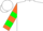 White, green shamrock and orange rr, green bars on slvs
