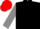 Black, grey sleeves, red cap