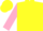 Florescent yellow, pink ribbon, pink ribbons on sleeves