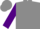 Grey, purple sleeves