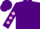 Purple, silver horseshoe, pink diamonds on sleeves, purple cap