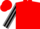 Red, grey and black stripe on sleeves, red cap