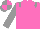 Rose body, grey epaulettes, grey arms, grey cap, rose quartered