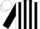 White, black 'jc', black stripes and cuffs on sleeves