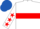 White, red hoop, white sleeves, red stars, royal blue cap