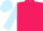 Rose body, light blue arms, light blue cap