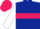 Dark blue body, rose hoop, white arms, rose cap