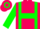 Fuchsia, green braces, green hoop on slvs