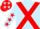 Light blue, red cross belts, light blue sleeves, red stars