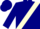 Navy blue, cream sash