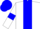White, Blue stripe, armlets and cap