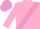 pink, mauve sash, mauve cap