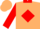 Tan, red diamond, tan ccr, red collar, red diamond sleeves, red cuffs