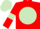 Red, light green disc, armlets and cap