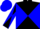 Black, blue diabolo, Diabolo on sleeves, blue cap, black diamond on cap