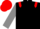 Black, Red epaulets, Grey sleeves, Red cap