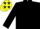 Black, black sleeves, black, yellow stars cap