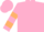 Pink, beige hooped sleeves