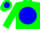 Green, blue disc