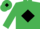 EMERALD GREEN, black diamond, emerald green cap, black diamond