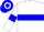 white, blue hoop & armlets, hooped cap
