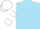 Sky blue, white 's' in white horseshoe, white hoops on sleeves, white cap