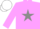 lilac, grey star, white cap