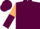 Maroon, tan and maroon halved sleeves, maroon cap