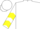 White, yellow chevrons on sleeves