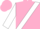 Pink, white 'cl' white sash, white sleeves, pink bars & cuffs