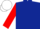 dark blue, White Diablo, red sleeves, white cap