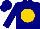 Navy, gold ball