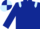 Dark blue body, light blue epaulettes, dark blue arms, light blue cap, dark blue quartered