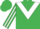 emerald Green, white chevron, emerald green sleeves, white stripes, emerald green cap