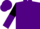 Emerald, purple sleeves, halved cap